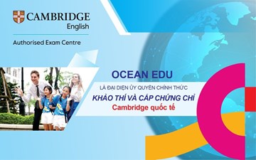 OCEAN EDU INTERNATIONAL ENGLISH SYSTEM IS HONORED TO BE AN AUTHORSIED EXAM CENTRE IN VIETNAM