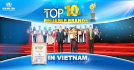 OCEAN EDU ENGLISH SYSTEM PROUD TO BE TOP 10 RELIABLE BRANDS  IN VIETNAM